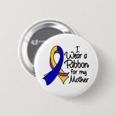 Badge Rond 5 Cm Mère - Ruban Cancer de la vessie (Devant & derrière)