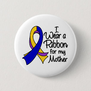 Badge Rond 5 Cm Mère - ruban de cancer de la vessie