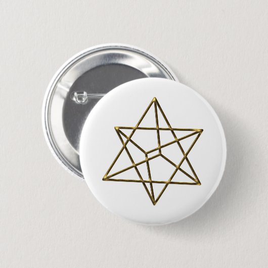 Badge Rond 5 Cm Merkaba (Devant & derrière)
