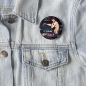 Badge Rond 5 Cm Mermaid (En situation)