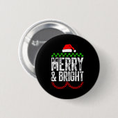 Badge Rond 5 Cm Merry &amp; Bright Moody &amp; Uptight Matching Co (Devant & derrière)