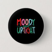 Badge Rond 5 Cm Merry & Bright Moody & Uptight Matching Co (Devant)