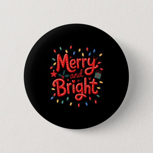 Badge Rond 5 Cm Merry & Bright Moody & Uptight Matching Co (Devant)
