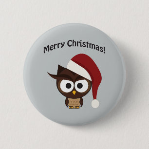 Badge Rond 5 Cm Merry Christmas