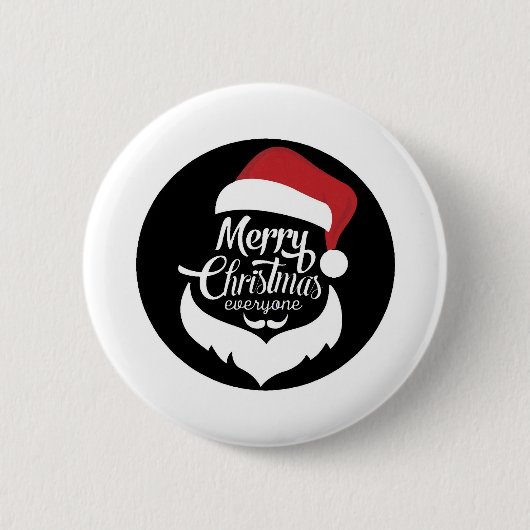Badge Rond 5 Cm Merry Christmas (Devant)