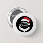 Badge Rond 5 Cm Merry Christmas (Devant & derrière)