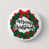 Badge Rond 5 Cm Merry christmas (Devant)