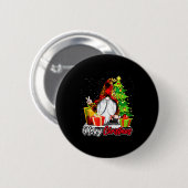 Badge Rond 5 Cm Merry Christmas Gnome Family Matching Pajama Xmas  (Devant & derrière)