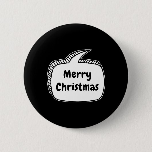 Badge Rond 5 Cm Merry Christmas Speech Bubble Toddler T Shirt (Devant)