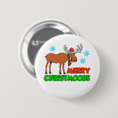 Badge Rond 5 Cm Merry Christmoose Cute Holiday Pun (Devant & derrière)