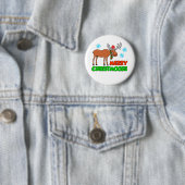 Badge Rond 5 Cm Merry Christmoose Cute Holiday Pun (En situation)