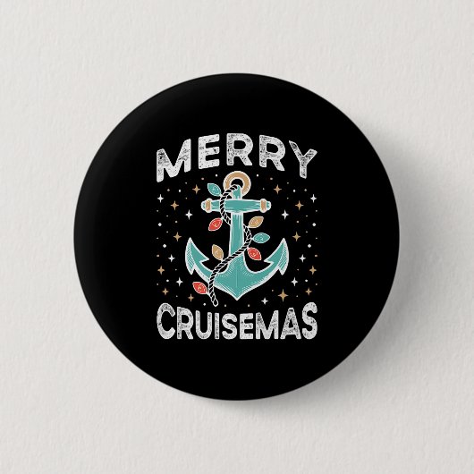 Badge Rond 5 Cm Merry Cruise-mas Matching Family Christmas Cruise (Devant)