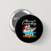 Badge Rond 5 Cm Merry Cruisemas croisière en famille Noël 2023 Amu (Devant & derrière)