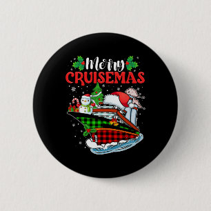 Badge Rond 5 Cm Merry Cruisemas Famille Croisière Noël 2023 Amusan