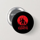 Badge Rond 5 Cm Merry Krampus Christmas Xmas Horror Ugly Sweater E (Devant & derrière)