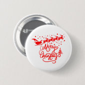 BADGE ROND 5 CM MERRY NOËL (Devant & derrière)