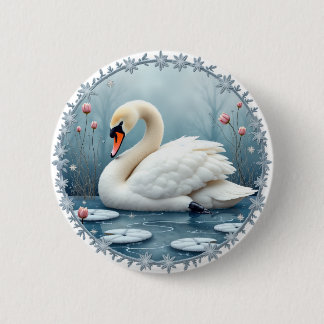 Badge Rond 5 Cm Merveille d'hiver