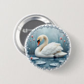 Badge Rond 5 Cm Merveille d'hiver (Devant & derrière)