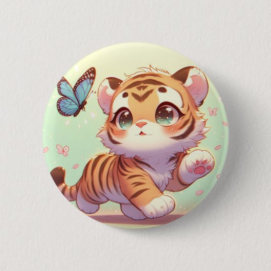 Badge Rond 5 Cm Merveilleuse dans les yeux d'un chaton (Devant)
