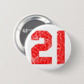 Badge Rond 5 Cm Mes 21èmes cadeaux d'anniversaire (Devant & derrière)