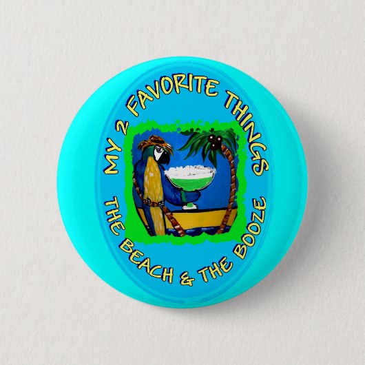 BADGE ROND 5 CM MES 2 CHOSES PRÉFÉRÉES (Devant)