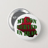 Badge Rond 5 Cm Mes boutons de l'Irak de fils (Devant & derrière)