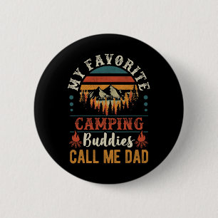 Badge Rond 5 Cm Mes copains de camping préférés m'appellent Papa D