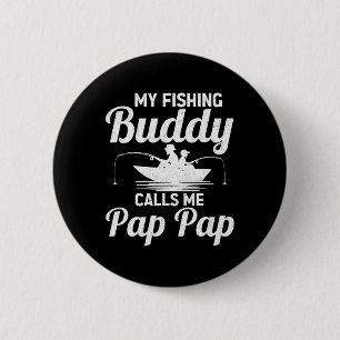 Badge Rond 5 Cm Mes copains de pêche m'appellent Pap Pap Fête des