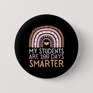 Badge Rond 5 Cm Mes étudiants sont 100 jours Enseignant intelligen