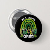 Badge Rond 5 Cm Mes étudiants sont mes charmes chanceux St Patrick (Devant & derrière)