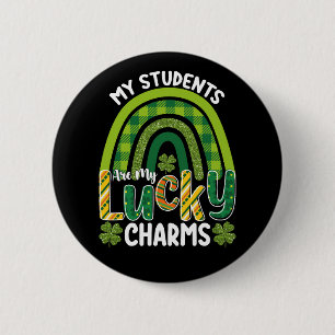 Badge Rond 5 Cm Mes étudiants sont mes porte-bonheur de la Saint-P