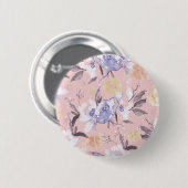 Badge Rond 5 Cm Mes fleurs de jardin (Devant & derrière)