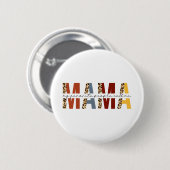 Badge Rond 5 Cm Mes Gens Préférés M'Appelent Mama Leopard Boho (Devant & derrière)