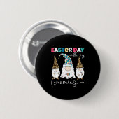 Badge Rond 5 Cm Mes Gnomes de Pâques Gnomes Léopard (Devant & derrière)