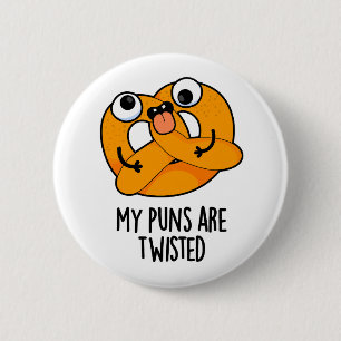 Badge Rond 5 Cm Mes jeux de mots sont un biscuit apéritif drôle Tw