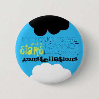 Badge Rond 5 Cm Mes pensées sont bouton d'étoiles