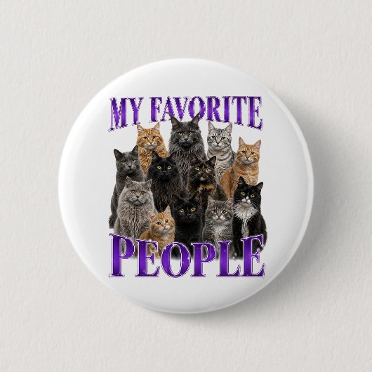 Badge Rond 5 Cm Mes Personnes Préférées (Devant)