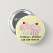 Badge Rond 5 Cm Mes petits gâteaux sont plus grands (Devant & derrière)