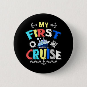 Badge Rond 5 Cm Mes premières croisières filles et garçons Voyageu