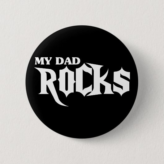 Badge Rond 5 Cm Mes roches de papa (Devant)