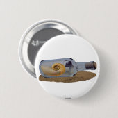 Badge Rond 5 Cm Message Dans Le Bouton Bouteille (Devant & derrière)
