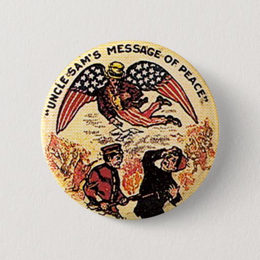 Badge Rond 5 Cm Message de paix - bouton (Devant)