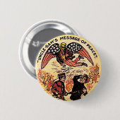 Badge Rond 5 Cm Message de paix - bouton (Devant & derrière)