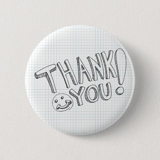 Badge Rond 5 Cm Messages de Merci (Devant)