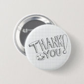 Badge Rond 5 Cm Messages de Merci (Devant & derrière)