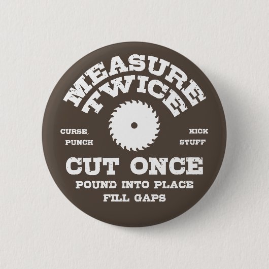 Badge Rond 5 Cm Mesure Deux fois IV (Devant)