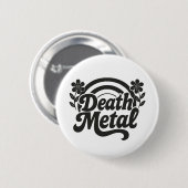 Badge Rond 5 Cm Métal de la mort (Devant & derrière)