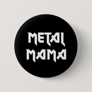 Badge Rond 5 Cm Métal Mama