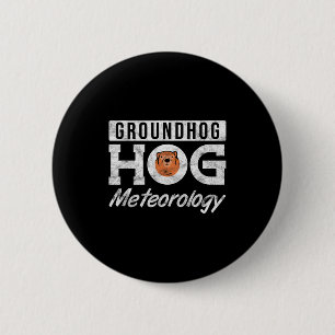 Badge Rond 5 Cm Météorologie de la marmotte Groundhog _3