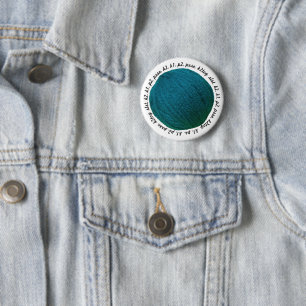 Badge Rond 5 Cm Métiers de Teal de boule de fil de masselotte de